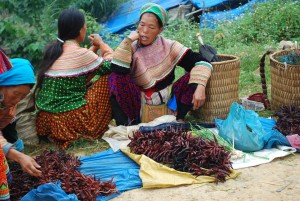  marché de Can Cau  Lung Phin ,nord vietnam