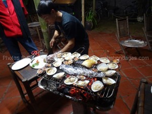 barbecue coquilages circuit delta fleuve rouge 