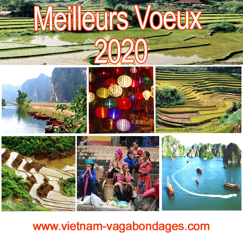 Meilleurs vœux 2020,voyages au Vietnam, Laos, Cambodge et Birmanie