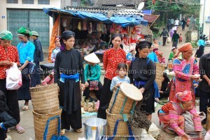 marché de Xi Man nord vietnam 