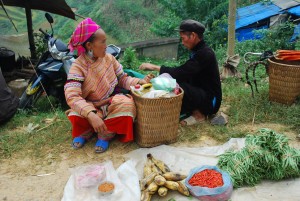  marché de Can Cau nord vietnam