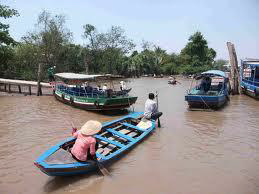 marche flottant Cai Be delta du Mékong en bateau privé