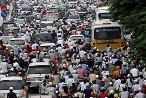 embouteillage au vietnam