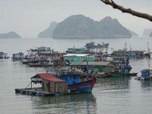 bateaux en baie de Halong 
