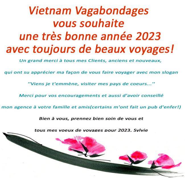 Voyages sur mesure Vietnam, authentique et privatif -  vœux 2023